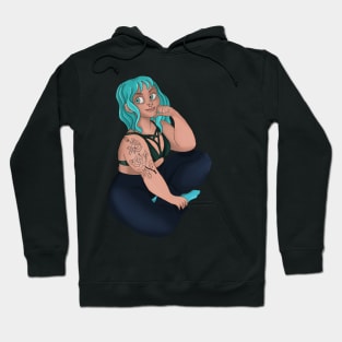 Sitting girl Hoodie